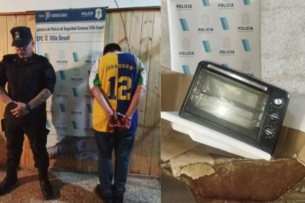 Villa Gesell: Aprehenden a un hombre cuando intentaba robar dentro en un complejo