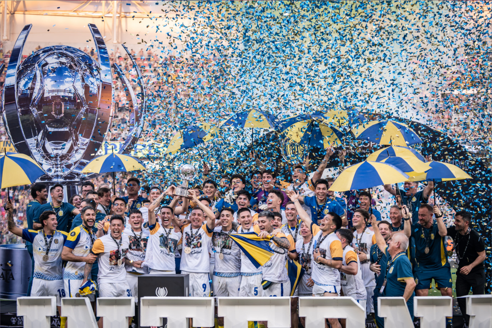 Rosario Central venció a Estudiantes en una final caliente y conquistó la Supercopa Internacional